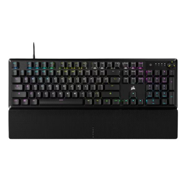 TECLADO GAMING RGB CORSAIR K70 CORE MEC&Aacute;NICO AL&Aacute;MBRICO USB INGL&Eacute;S SWITCH ROJO CH-910981E-NA NEGRO