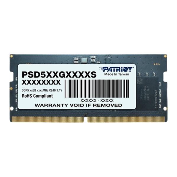 MEMORIA RAM LAPTOP 32GB PATRIOT PSD532G48002S SL DDR5 4800MHZ CL40 1.1V NEGRO