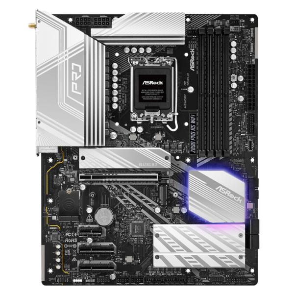 TARJETA MADRE ASROCK Z890 PRO RS WIFI LGA 1851 ATX DDR5 NEGRO / BLANCO
