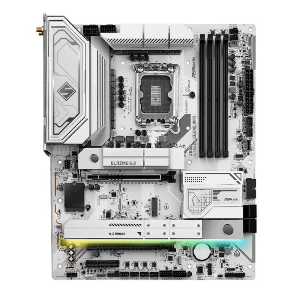 TARJETA MADRE ASROCK Z890 STEEL LEGEND WIFI LGA 1851 ATX DDR5 BLANCO / NEGRO