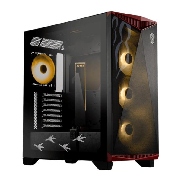 CASE GAMING RGB MSI MPG GUNGNIR 300 MONSTER HUNTER  VENTILADORES 4 DE 120MM  306-7G21M14-W57 NEGRO