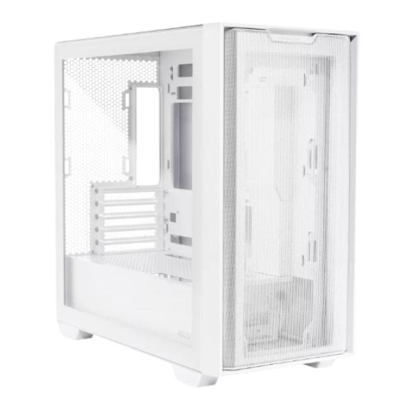 CASE ASUS A21 MID TOWER SIN VENTILACIÓN INCLUIDA CON VIDRIO LATERAL Y FRONTAL  90DC00H3-B08000 BLANCO