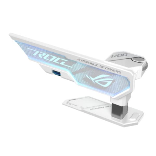 SOPORTE GAMING ASUS XH01 ROG HERCULX PARA TARJETA GRAFICA CON ILUMINACION ARGB 90DA0023-B08000 BLANCO