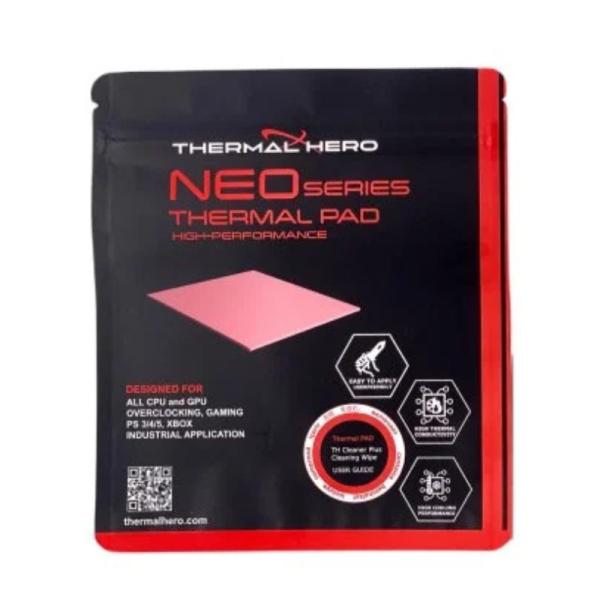 PARCHE TÉRMICO THERMAL HERO NEO PAD 13W/M K 0.020IN CPU/GPU 100x100MM TH-412105 ROSADO