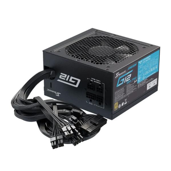 FUENTE DE PODER SEASONIC G12 GM 750 750W 80 PLUS GOLD SEMI MODULAR G12GM-750 A751GMAFH NEGRO