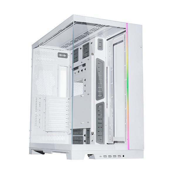 CASE GAMING RGB LIAN LI O11 DYNAMIC EVO XL FULL TOWER SIN VENTILACI&Oacute;N INCLUIDA CON VIDRIO FRONTAL Y LATERAL G99.O11DEXL-W.00 BLANCO