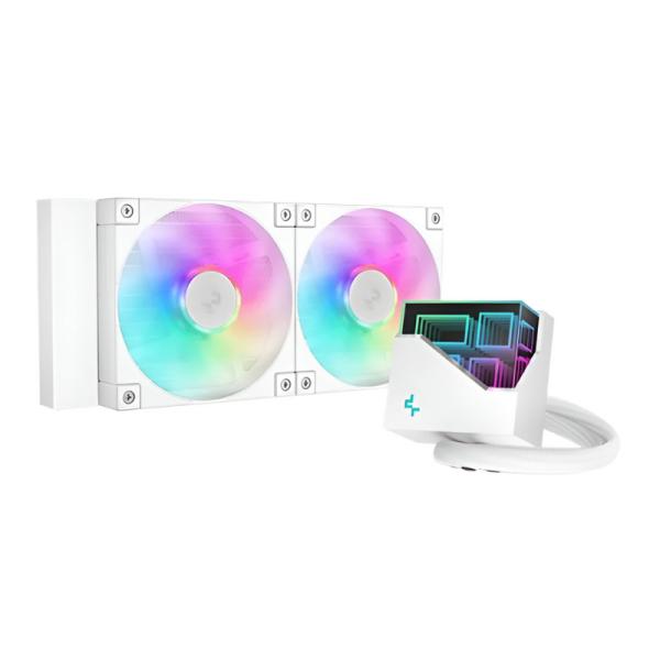 ENFRIAMIENTO LIQUIDO RGB DEEPCOOL LT240 WH AIO 240MM R-LT240-WHAMNC-G-1 BLANCO