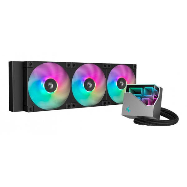 ENFRIAMIENTO LIQUIDO RGB DEEPCOOL LT360 AIO 360MM R-LT360-BKAMNC-G-1 NEGRO