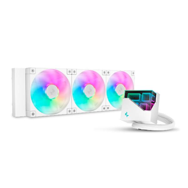 ENFRIAMIENTO LIQUIDO RGB DEEPCOOL LT360 WH AIO 360MM R-LT360-WHAMNC-G-1 BLANCO
