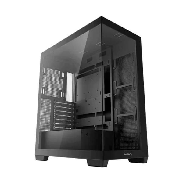 CASE GAMING DEEPCOOL CG580 MID TOWER SIN VENTILACI&Oacute;N INCLUIDA CON VIDRIO FRONTAL Y LATERAL R-CG580-BKNDA0-G-1 NEGRO