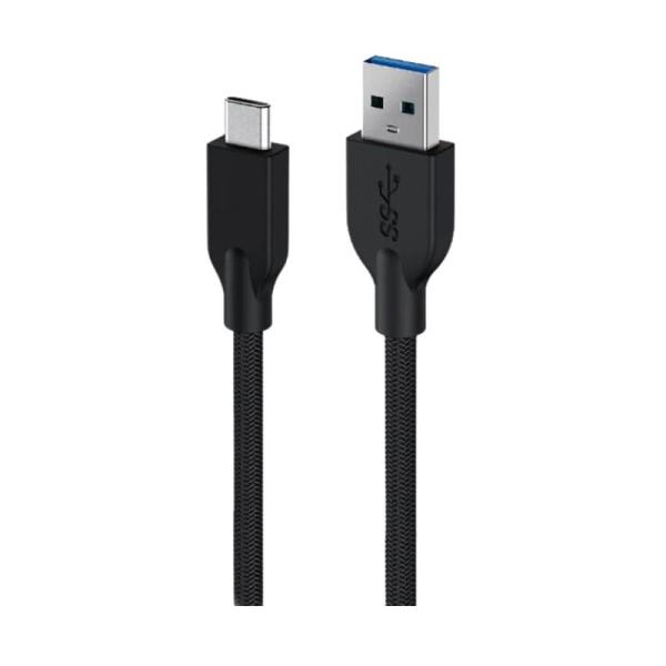 CABLE GENIUS USB-C A USB-A ACC-A2CC-3A DE 1.5 METROS 32590007401 NEGRO