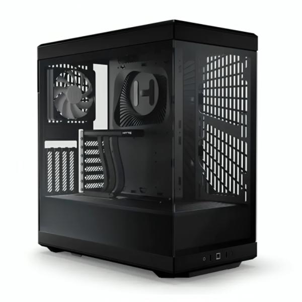 CASE GAMING HYTE Y40 MID TOWER VENTILADORES 2 DE 120MM CON VIDRIO LATERAL Y FRONTAL CS-HYTE-Y40-B NEGRO