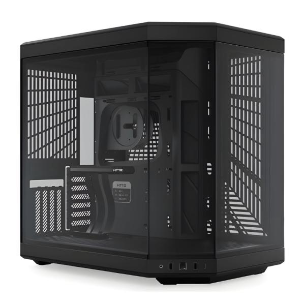 CASE GAMING HYTE Y70 MID TOWER SIN VENTILACIÓN INCLUIDA CON VIDRIO FRONTAL Y LATERAL CS-HYTE-Y70-B NEGRO