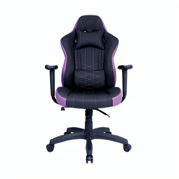 SILLA GAMING ERGONÓMICA COOLER MASTER CALIBER E1 CUERO SINTÉTICO CMI-GCE1-PR NEGRO / MORADO