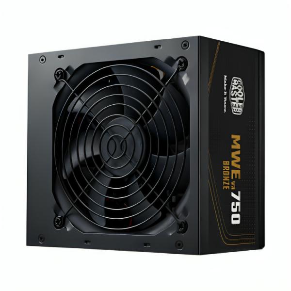 FUENTE DE PODER COOLER MASTER MWE BRONZE 750 V3 750W 80 PLUS BRONZE NO MODULAR ATX MPE-7501-ACAAW-3BUS NEGRO