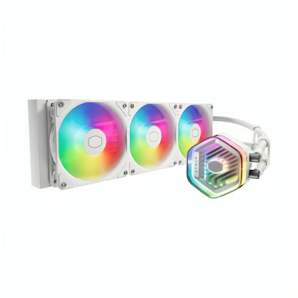 ENFRIAMIENTO LIQUIDO RGB COOLER MASTER MASTERLIQUID 360 ATMOS AIO 360MMMLX-D36M-A25PZ-RW BLANCO