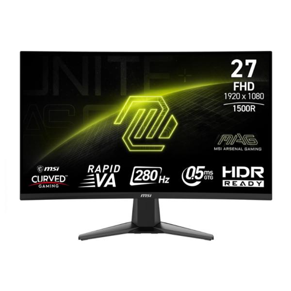 MONITOR MSI CURVO 27" MAG 276CXF 1920 X 1080 VA 280HZ ADAPTIVE-SYNC HDMI Y DISPLAYPORT 9S6-3CE01M-017
