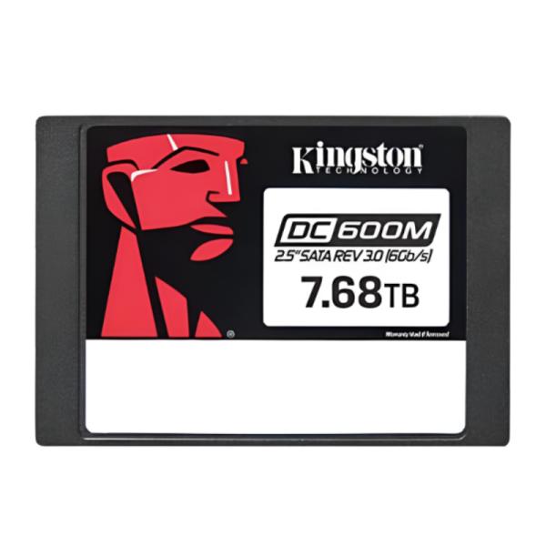 HD INTERNO SOLIDO 7680GB KINGSTON DC600M 2.5" SATA III 560MB/S / 530MB/S SEDC600M/7680G NEGRO