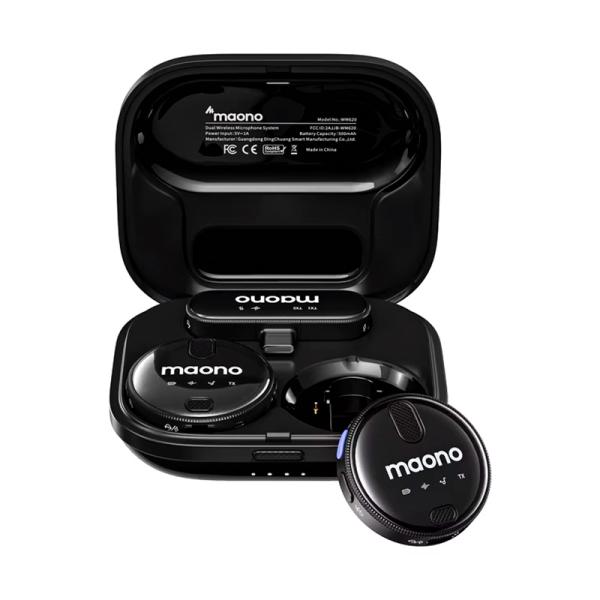 MICRÓFONO MAONO WM620 INALÁMBRICO LAVALIER PARA SMARTPHONE WM620 PC2 NEGRO