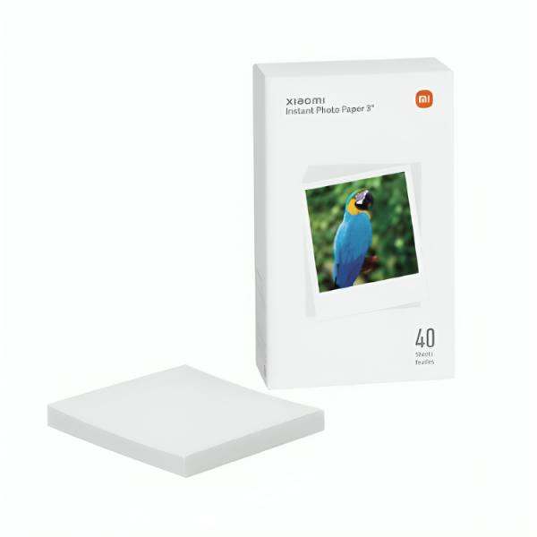 PAPEL FOTOGRAFICO XIAOMI INSTANTANEO 3 PULG 40 HOJAS 43710 BLANCO