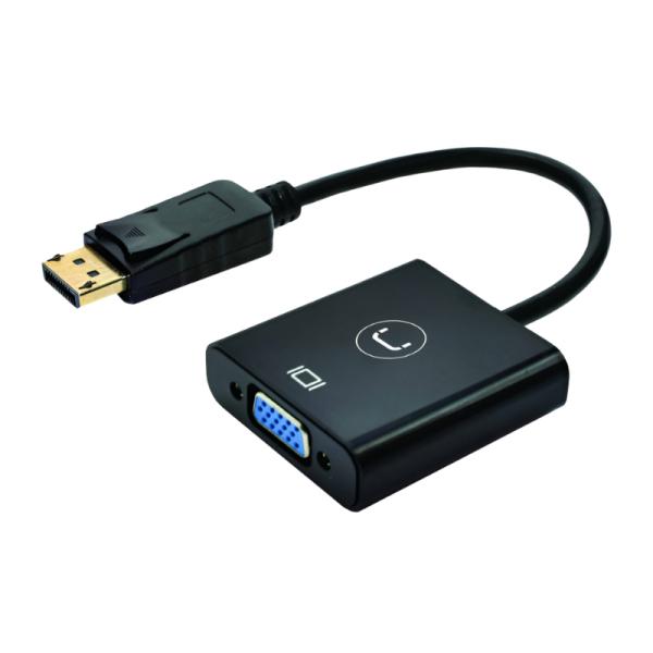 ADAPTADOR UNNO TEKNO AD3006BK DISPLAYPORT A VGA NEGRO