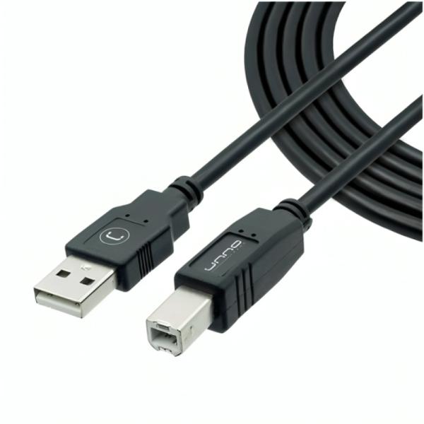CABLE UNNO TEKNO CB4007BK USB PARA IMPRESORA 3M NEGRO