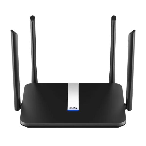 ROUTER INALAMBRICO CUDY X6 2.0  DOBLE BANDA 5GHZ  AX1800  WI-FI 6 CUDY MESH GIGABIT NEGRO