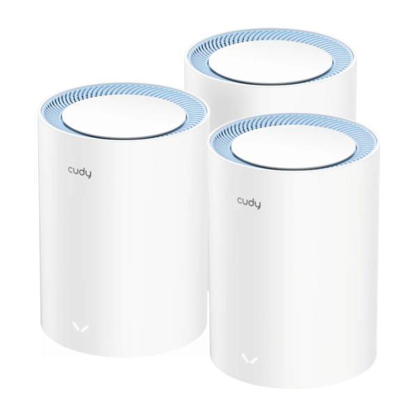 SISTEMA WIFI CUDY M1200(3-PACK) 1.0 DOBLE BANDA (5GHZ) AC1200 CUDY MESH SOLUTION BLANCO