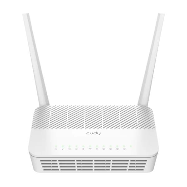 ROUTER CUDY GP1200 1.0  Wi-Fi  5GHz  AC1200 GPON/EPON DUAL/ EASYMESH 2 ANTENAS FIJAS BLANCO