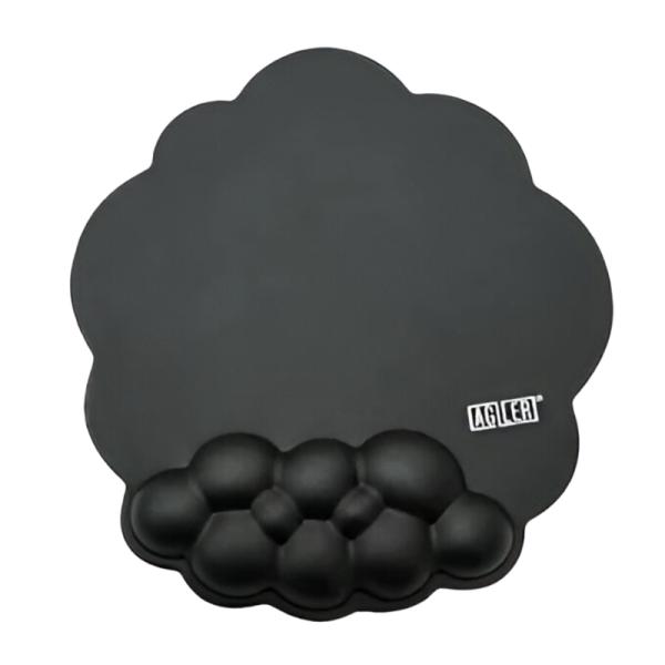 MOUSE PAD AGILER LEATHER SURFACE MEMORY FOAM 25X20CM AGI-4015 NEGRO