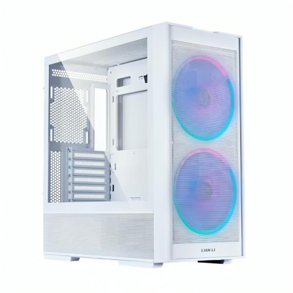 CASE GAMING RGB LIAN LI LANCOOL 206 MID TOWER VENTILADORES 2 DE 160MM CON VIDRIO LATERAL G99.LAN206RW.00 BLANCO
