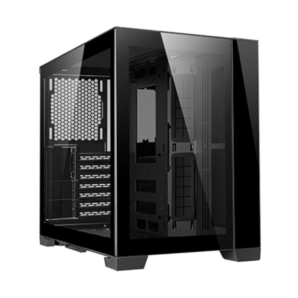 CASE GAMING LIAN LI O11 DYNAMIC MINI MINI TOWER SIN VENTILACI&Oacute;N INCLUIDA CON VIDRIO LATERAL + PANEL TRASERO MODULAR  G99.O11DMI-X.00 NEGRO