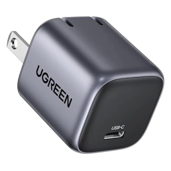 CARGADOR DE PARED UGREEN CD319 GAN 30W CARGA RAPIDA 90901 GRIS