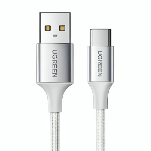 CABLE UGREEN US288 USB-A 2.0 A USB-C 1M 60131 BLANCO