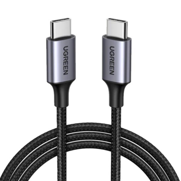 CABLE UGREEN US316 USB-C TRENZADO 100W 2M 70429 NEGRO