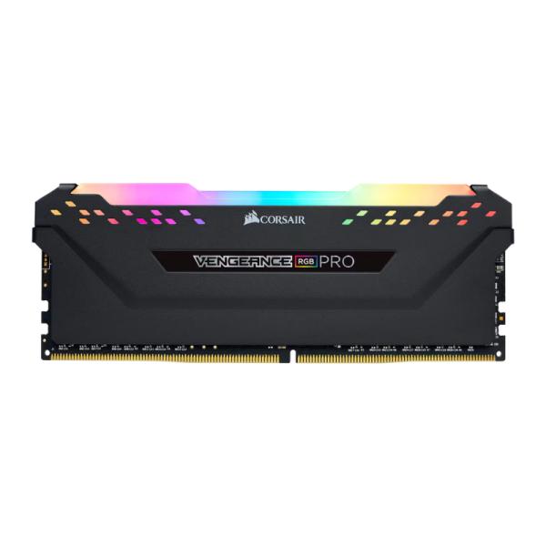 MEMORIA RAM PC 8GB CORSAIR VENGEANCE RGB PRO DDR4 3200MHZ CL16 1.35V CMW8GX4M1Z3200C16 NEGRO