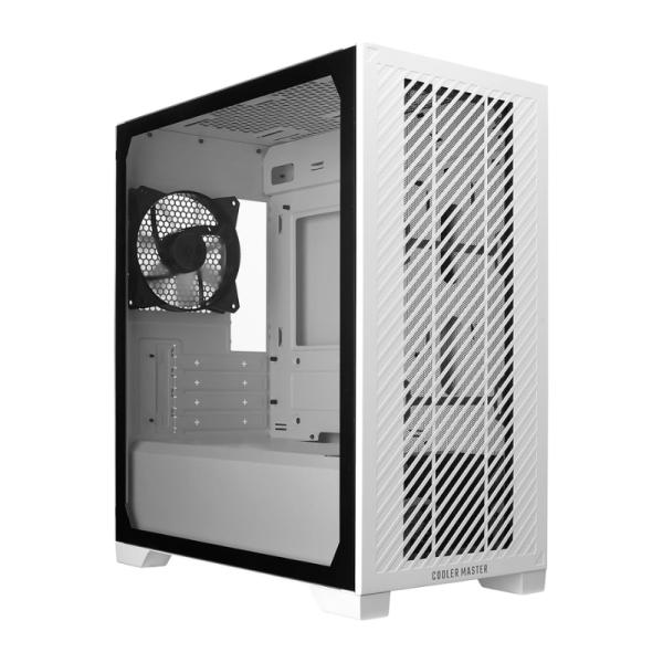 CASE COOLER MASTER ELITE 301 LITE MINI TOWER VENTILADORES 1 DE 120MM CON VIDRIO LATERAL Y MALLA FRONTAL E301L-WGNN-S00 BLANCO