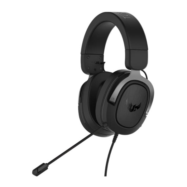 HEADSET GAMING ASUS TUF GAMING H3 GUN METAL AL&Aacute;MBRICO 3.5MM PARA PC, PLAYSTATION, XBOX Y NINTENDO SWITCH 90YH028G-B1UA00 NEGRO