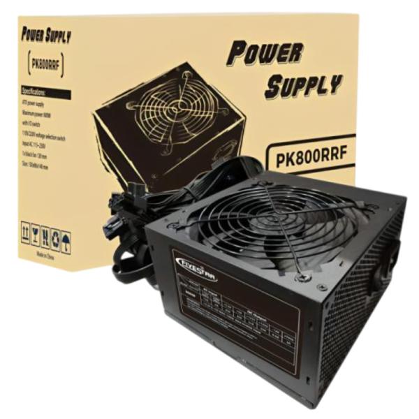 FUENTE DE PODER FIVESTAR PK800RRF001C 800W ATX POWER PS2 ABANICO 12CM CABLE 1.2M