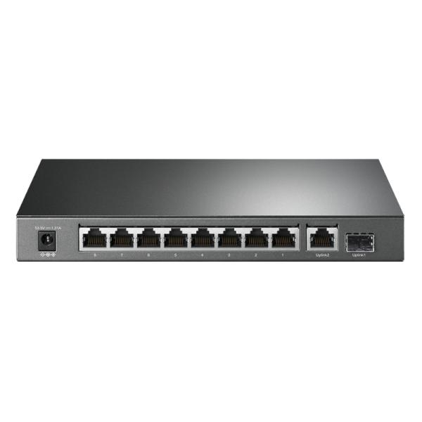 SWITCH TP LINK TL-SG1210P(UN) 9 PUERTOS RJ45 GIGABIT / 1 PUERTO SFP 10/100/1000 MBPS NO ADMINISTRABLE GRIS