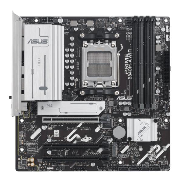 TARJETA MADRE ASUS PRIME B840M-A WIFI AM5 MICRO-ATX DDR5 90MB1J20-M0EAY0 NEGRO / BLANCO