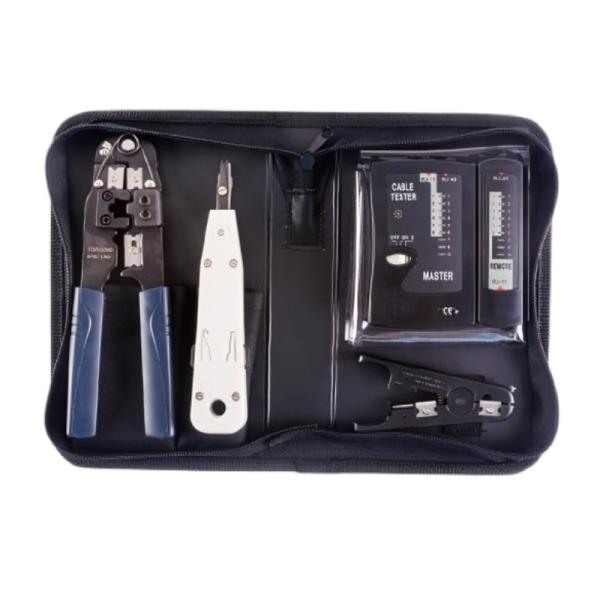 KIT DE HERRAMIENTRAS PARA INSTALACION DE RED 4 PIEZAS SPROTEK STK-7909