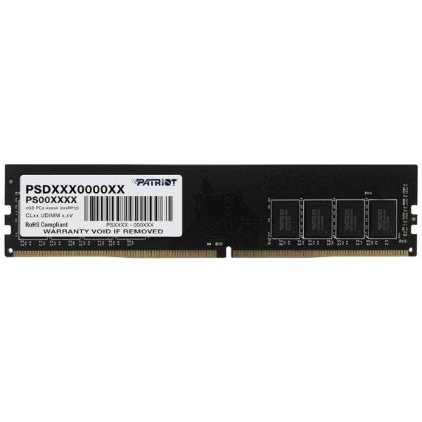 MEMORIA RAM PC 8GB PATRIOT SIGNATURE DDR4 2666MHz CL19 1.2V PSD48G266681 SL NEGRO