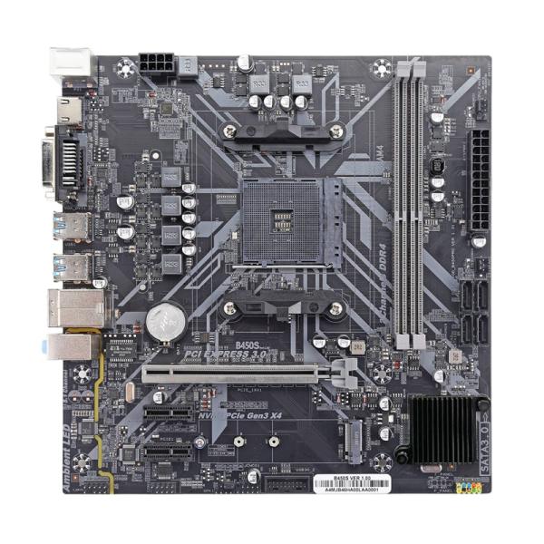 TARJETA MADRE ARKTEK AK-B450M EG AM4 MICRO-ATX DDR4 NEGRO