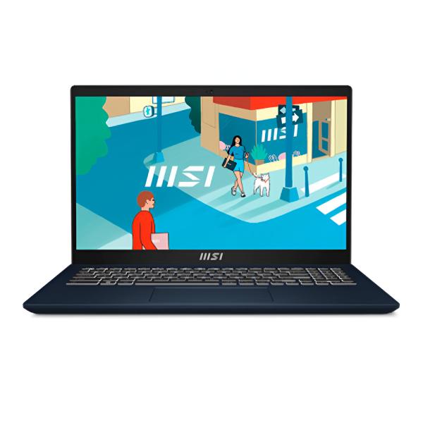 LAPTOP MSI MODERN 15 B13M-860CR 9S7-15H114-860 15.6" I7-1355U 16GB ONBOARD 512GB SSD BLUE WIN 11 HOME PLUS -SPANISH