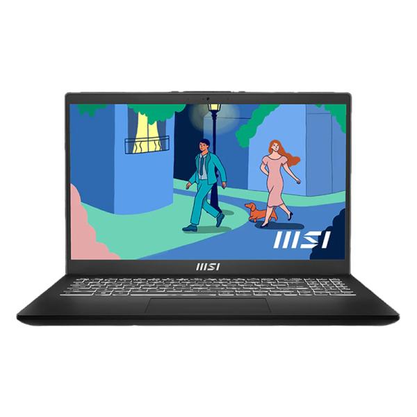 LAPTOP MSI MODERN 14 C12MO-1080XCR 9S7-14J112-1080 14" I5-1235U 8GB ONBOARD 512GB SSD BLACK SIN SISTEMA OPERATIVO -SPANISH