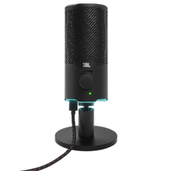 MICRÓFONO GAMING RGB JBL QUANTUM STREAM USB DOBLE PATRÓN JBLQSTREAMBLKAM NEGRO