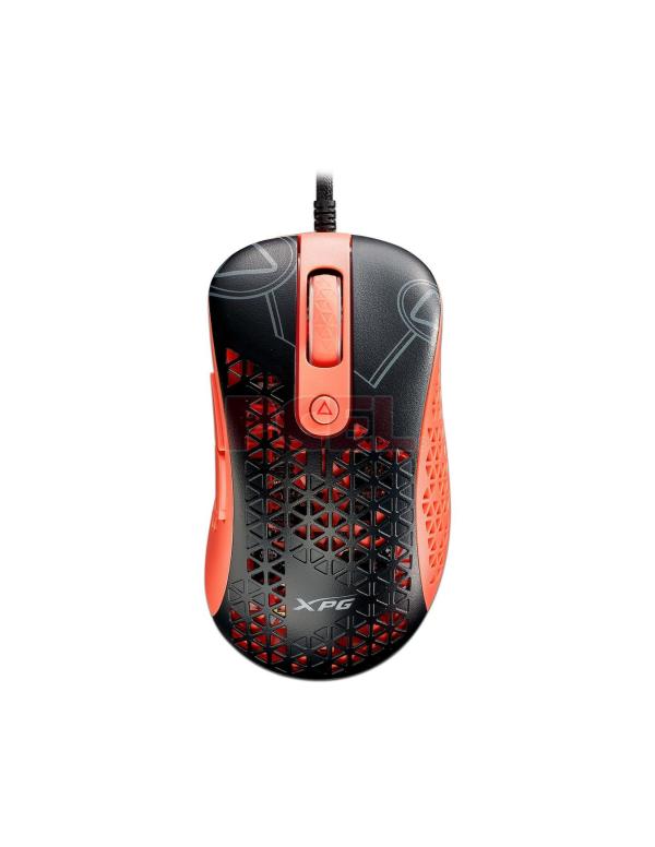 MOUSE GAMING RGB XPG SLINGSHOT ALÁMBRICO USB 12000 DPI SLINGSHOT-BK/OGCWW NEGRO / NARANJA