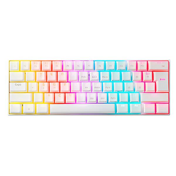TECLADO GAMING RGB ADATA XPG SUMMONER MINI MECÁNICO ALÁMBRICO USB INGLÉS SWITCH AZUL SUMMONERMINI61BL-WHCES BLANCO