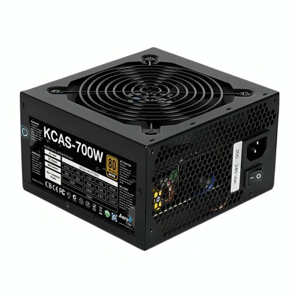 FUENTE DE PODER AEROCOOL KCAS 700W 80 PLUS BRONZE NO MODULAR ATX ACPB-KC70FUC.12 NEGRO